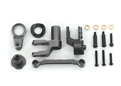 TRA10246-GRAY Traxxas Steering bellcranks, draglink, gray-anodized aluminum