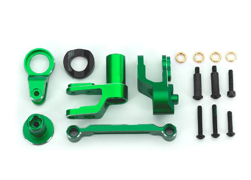 TRA10246-GRN Traxxas Steering bellcranks, draglink, green-anodized aluminum