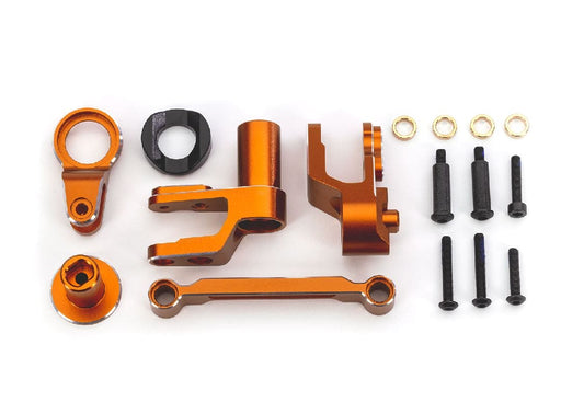 TRA10246-ORNG Traxxas Steering bellcranks, draglink, orange-anodized aluminum