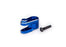 TRA10247-BLUE Traxxas Servo horn, steering, blue-anodized aluminum