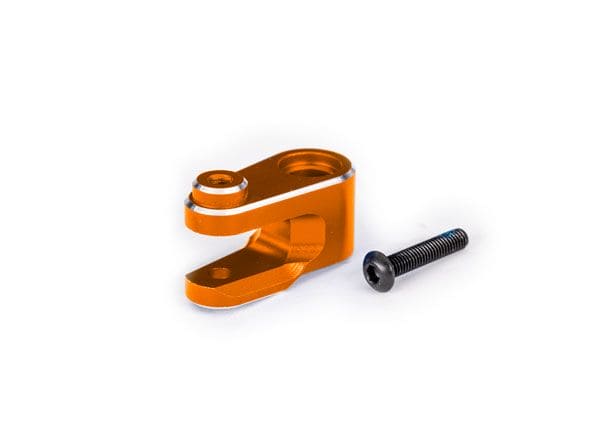 TRA10247-ORNG Traxxas Servo horn, steering, orange-anodized aluminum