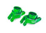 TRA10252-GRN Traxxas Carriers, stub axle, alum, rear, left & right (Green)