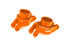 TRA10252-ORNG Traxxas Carriers, stub axle, alum, rear, left & right (Orange)