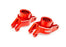 TRA10252-RED Traxxas Carriers, stub axle, alum, rear, left & right (Red)