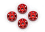 TRA10257-RED Traxxas Wheel washers, machined aluminum, red (4)