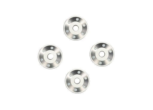 TRA10257-SLVR Traxxas Wheel washers, machined aluminum, silver (4)