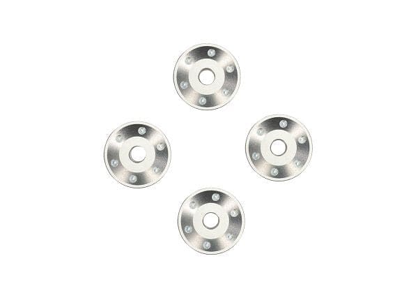 TRA10257-SLVR Traxxas Wheel washers, machined aluminum, silver (4)