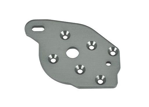 TRA10259-GRAY Traxxas Plate, motor, 6061-T6 aluminum (gray-anodized)