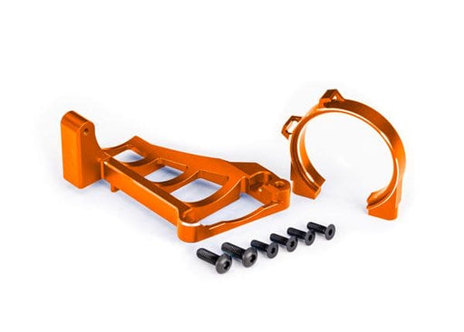 TRA10261-ORNG Traxxas Motor mounts (orange/aluminum)(for #3461 motor)