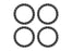 TRA10276-BLK Traxxas Beadlock rings, black (machined aluminum) (4)