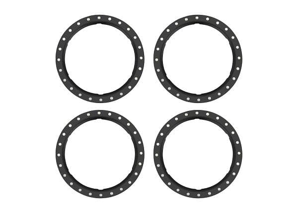 TRA10276-BLK Traxxas Beadlock rings, black (machined aluminum) (4)