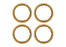 TRA10276-BRNZ Traxxas Beadlock rings, bronze (machined aluminum) (4)