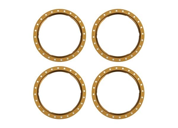 TRA10276-BRNZ Traxxas Beadlock rings, bronze (machined aluminum) (4)