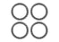 TRA10276-GRAY Traxxas Beadlock rings, gray (machined aluminum) (4)