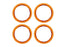 TRA10276-ORNG Traxxas Beadlock rings, orange (machined aluminum) (4)
