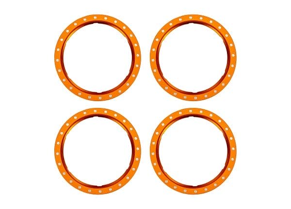 TRA10276-ORNG Traxxas Beadlock rings, orange (machined aluminum) (4)