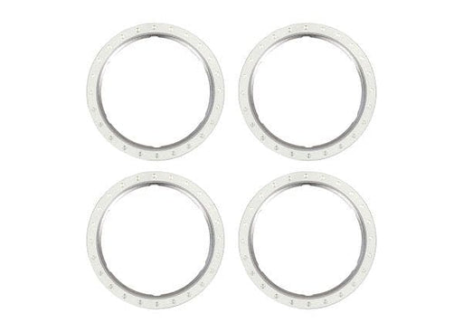 TRA10276-SLVR Traxxas Beadlock rings, silver (machined aluminum) (4)