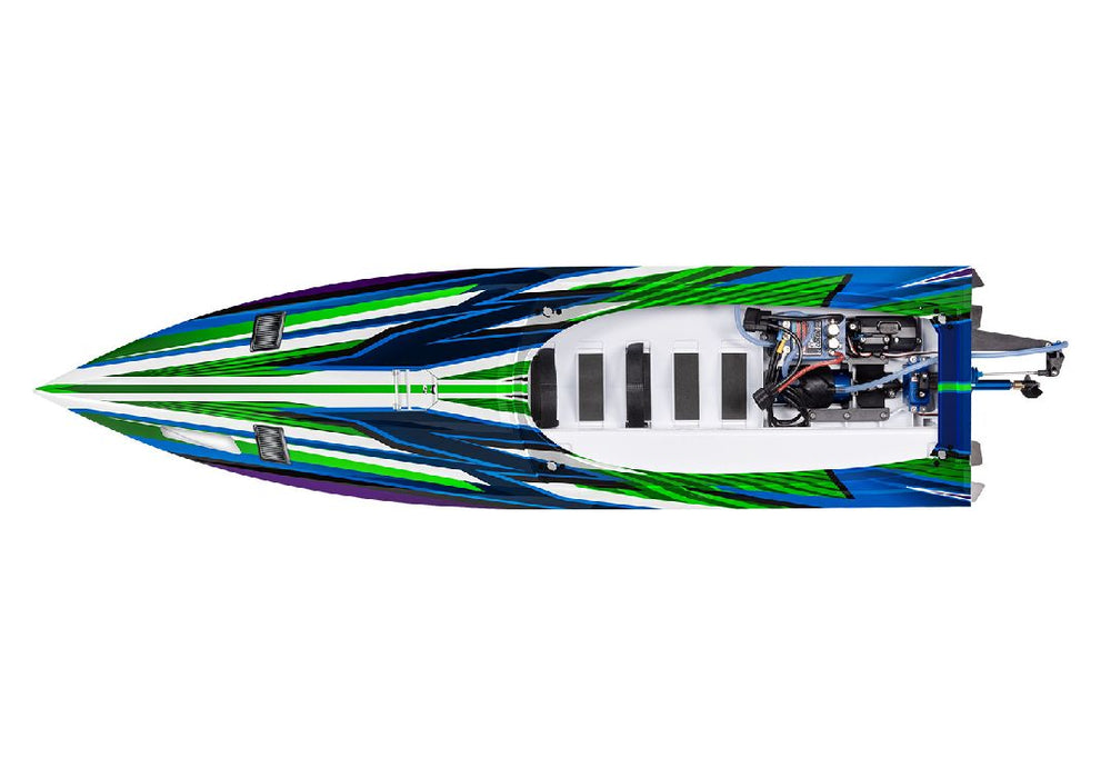 TRA103076-4GREEN Traxxas Spartan SR 36" Race Boat with Self-Righting - Green YOU will need this part #TRA2990 to run this boat