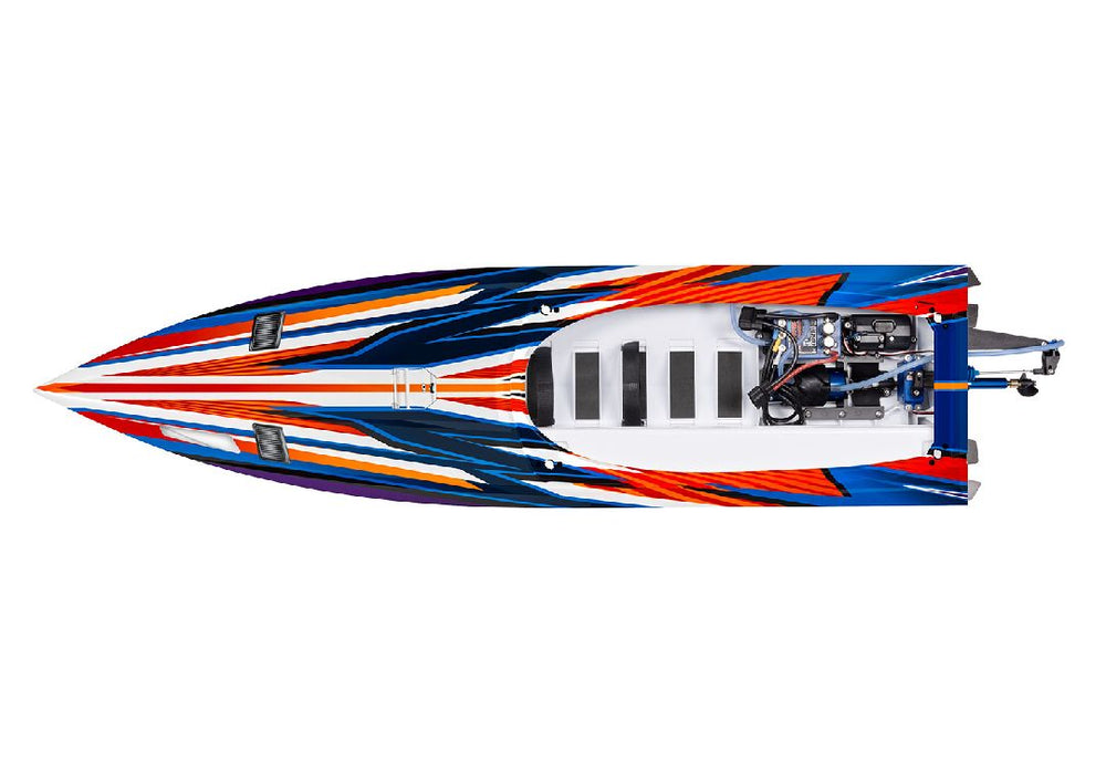 TRA103076-4ORANGE Traxxas Spartan SR 36" Race Boat with Self-Righting  w- Orange You will need this part #TRA2990 to run this boat