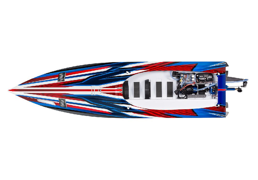 TRA103076-4RED Traxxas Spartan SR 36" Race Boat with Self-Righting - Red You will need this part #TRA2990 to run this boat