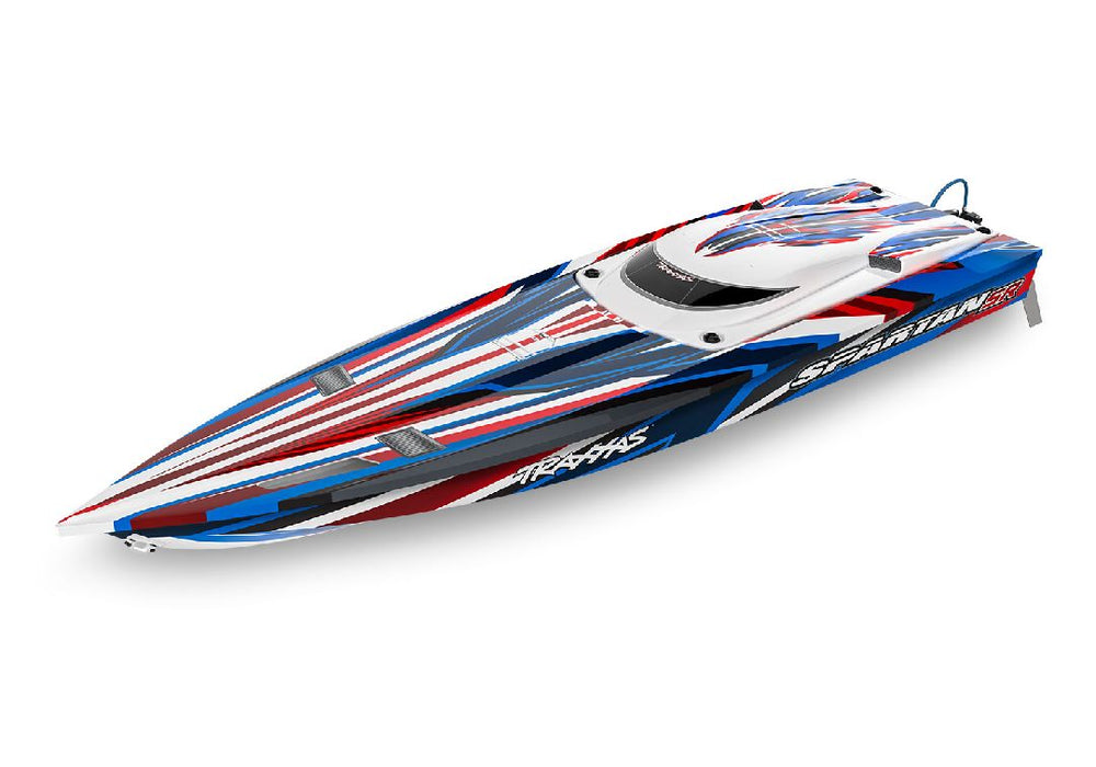 TRA103076-4RED Traxxas Spartan SR 36" Race Boat with Self-Righting - Red You will need this part #TRA2990 to run this boat