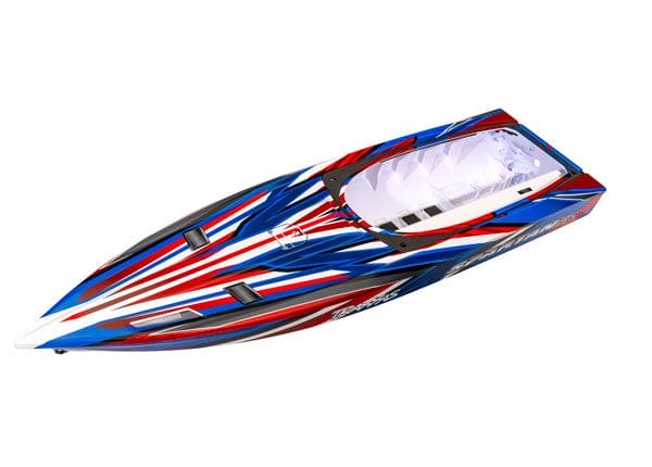 TRA10315-RED Traxxas Hull, Spartan SR, red graphics (fully assembled)