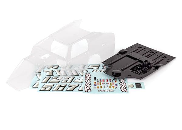 TRA10411 Traxxas Body, Slash Mudboss (clear)/ decal sheets