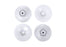 TRA10457-WHT Traxxas Wheel discs (white) (4)