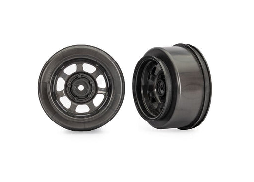 TRA10471X Traxxas Dirt Oval Gray Front Wheels (2)