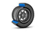 TRA10473R Traxxas Dirt Oval Gray Front Wheels w/ Hoosier Tires (2)