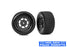TRA10474R Traxxas Dirt Oval Gray Rear Wheels w/ Hoosier Tires (2)