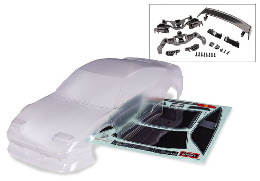 TRA10515 Traxxas Body, Nissan 240SX (clear, trimmed, requires painting)