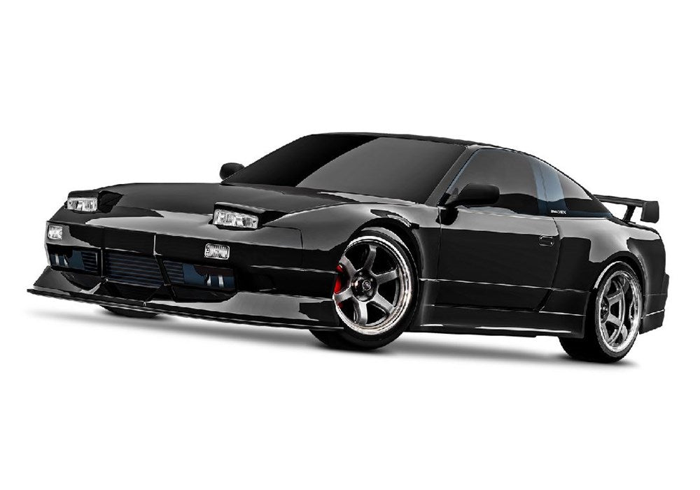 TRA105247-4BLACK Traxxas 4-Tec® Drift Nissan® 240SX 1/10 Scale RWD Drift Car with TQi™ Radio System, Traxxas Link™ Wireless Module, &amp; Traxxas Stability Management (TSM)® - Black