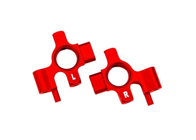 TRA10537-RED Traxxas Steering Blocks L&R Aluminum Red