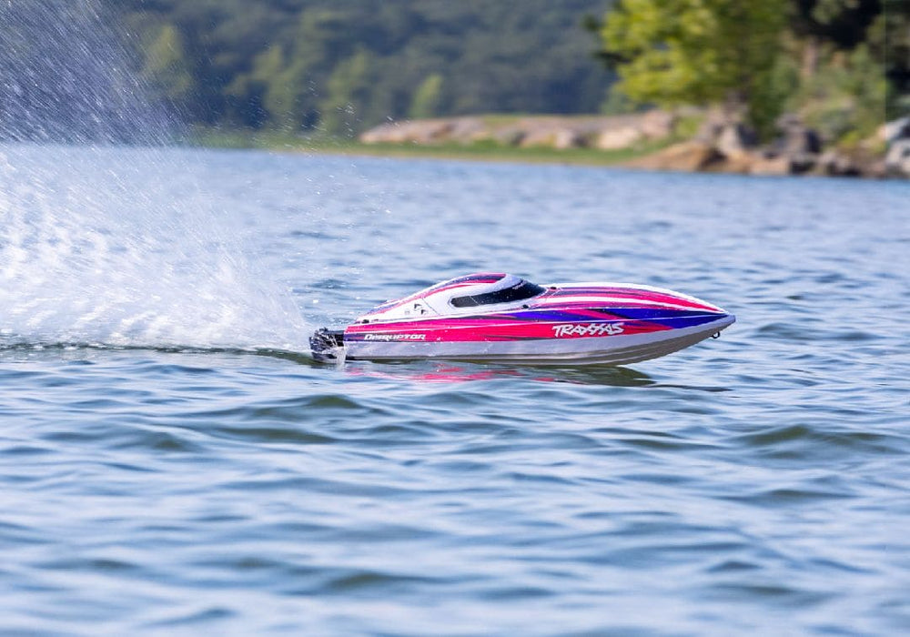 TRA106064-4PINK Traxxas Disruptor High-Performance Boat, 4S VXL - Pink *** YOU will need this part # TRA2998 to run this BOAT