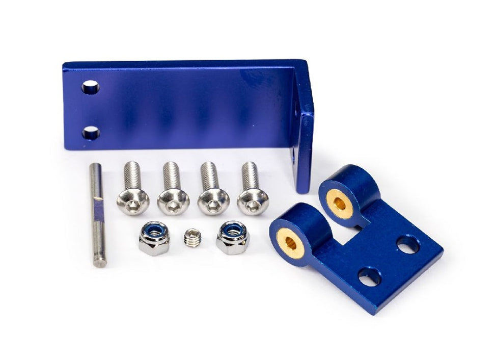 TRA10639 Traxxas Rudder mount, aluminum/ hinge pin