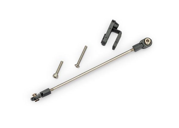 TRA10641 Traxxas Rudder pushrod, assembled/ servo horn/
