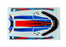 TRA10699-BLUE Traxxas Decal set, for Disruptor hatch, waterproof - Blue