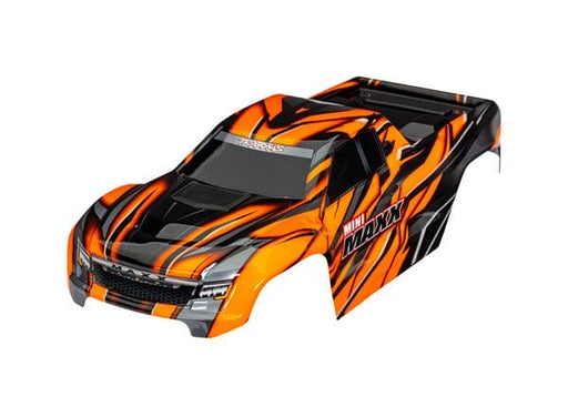 TRA10711-ORNG Traxxas Body, Mini Maxx, orange (painted, decals applied)