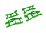 TRA10725-GRN Traxxas Suspension arms, front (upper left (1)/ upper right (1)/ lower left (1)/ lower right (1)) (green) (for use with #10790 Mini Maxx® WideMaxx® suspension kit)