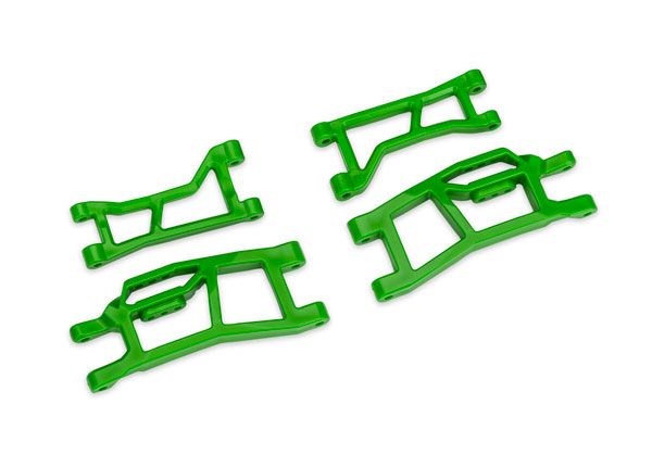 TRA10725-GRN Traxxas Suspension arms, front (upper left (1)/ upper right (1)/ lower left (1)/ lower right (1)) (green) (for use with #10790 Mini Maxx® WideMaxx® suspension kit)