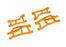 TRA10725-ORNG Traxxas Suspension arms, front (upper (2) lower (2)), orange