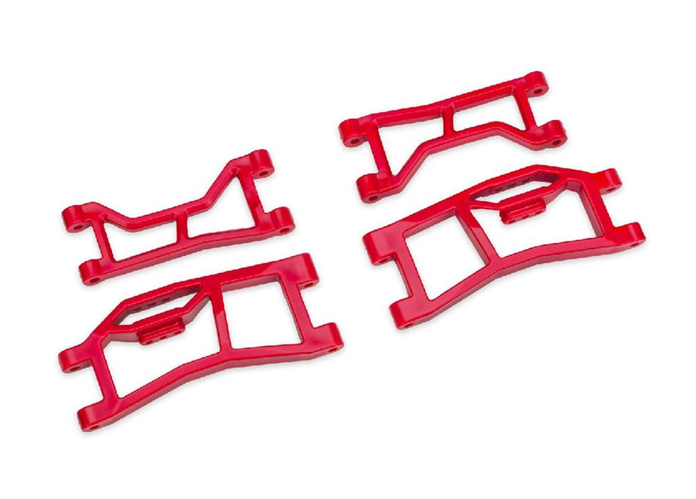 TRA10727-RED Traxxas Suspension arms, rear (upper (2) lower (2)), red