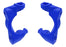 TRA10732-BLUE Traxxas Caster blocks (c-hubs), left & right (blue)
