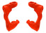 TRA10732-RED Traxxas Caster blocks (c-hubs), left & right (red)