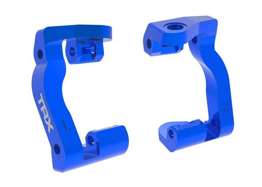 TRA10733-BLUE Traxxas Caster blocks (c-hubs), aluminum (blue)(left & right)
