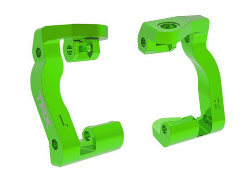 TRA10733-GRN Traxxas Caster blocks (c-hubs), aluminum (green)(left & right)