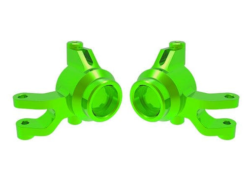 TRA10734-GRN Traxxas Steering blocks, 6061-T6 aluminum (green)(left & right)