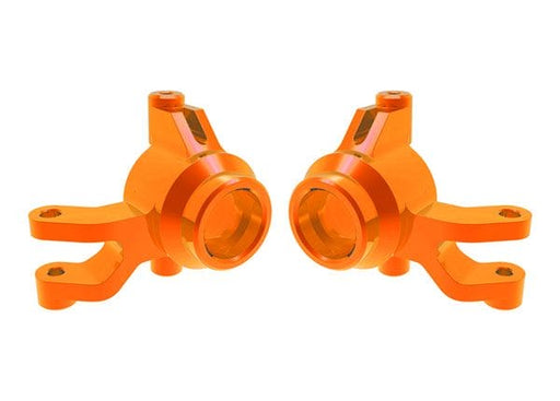 TRA10734-ORNG Traxxas Steering blocks, 6061-T6 aluminum(orange)(left & right)