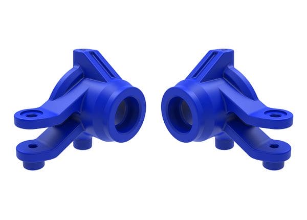 TRA10736-BLUE Traxxas Steering blocks, left & right (blue)